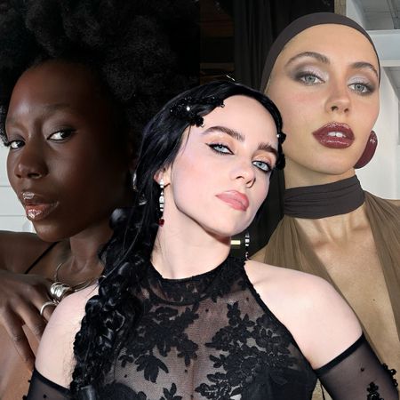 Danielle Oreoluwa Jinadu, Iris Law, and Billie Eilish wearing 2025 makeup trends