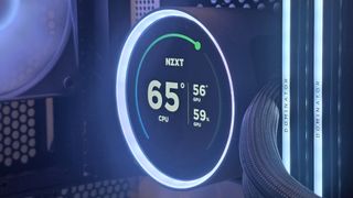 NZXT Kraken Elite 360 liquid cooler set-up inside a gaming PC.