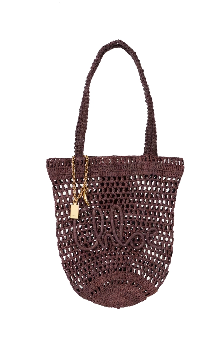 Chloé, Summer Banana Small Raffia Tote Bag
