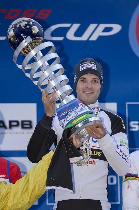 Niels Albert on the podium
