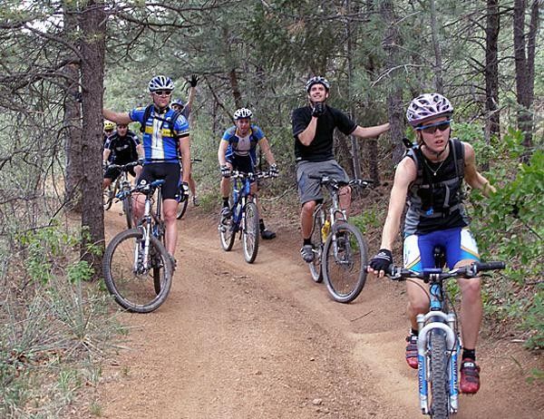 Fun in the group out on some trails in Colorado