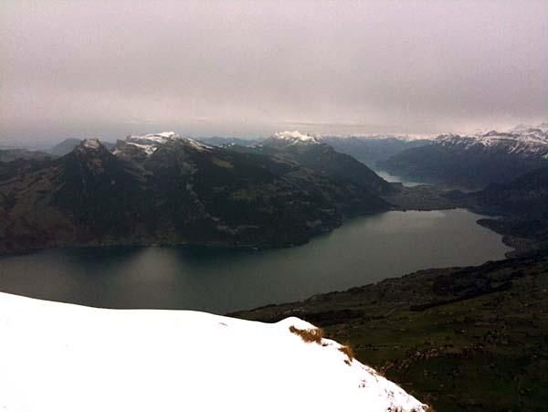 It was a long hike up, but the view back toward home was worth it.