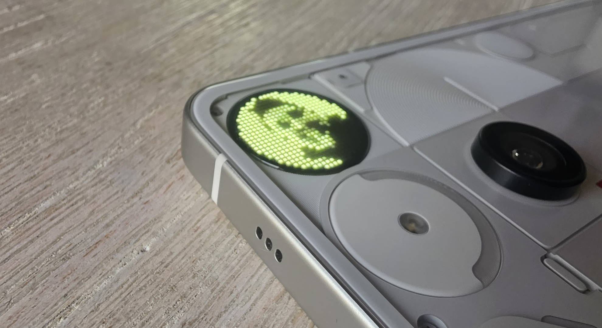 The glyph matrix of the Nothing Phone 3