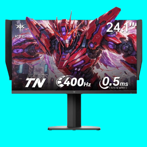 KTC gaming monitor on a light blue background