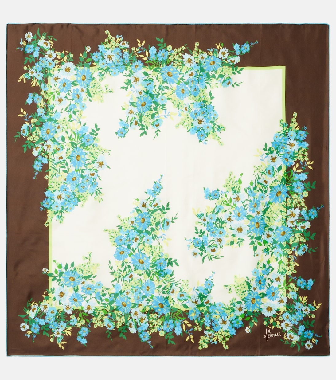 Al&amp;eacute;mais, Floral Silk Scarf