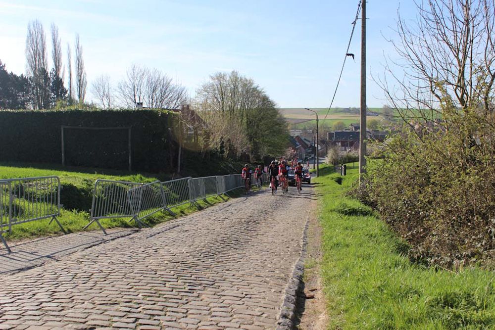 The sun was out in force for the team's recon