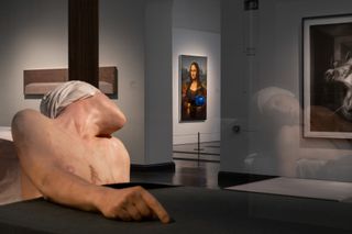Death of Marat, 1998 in the foreground with Jeff Koons