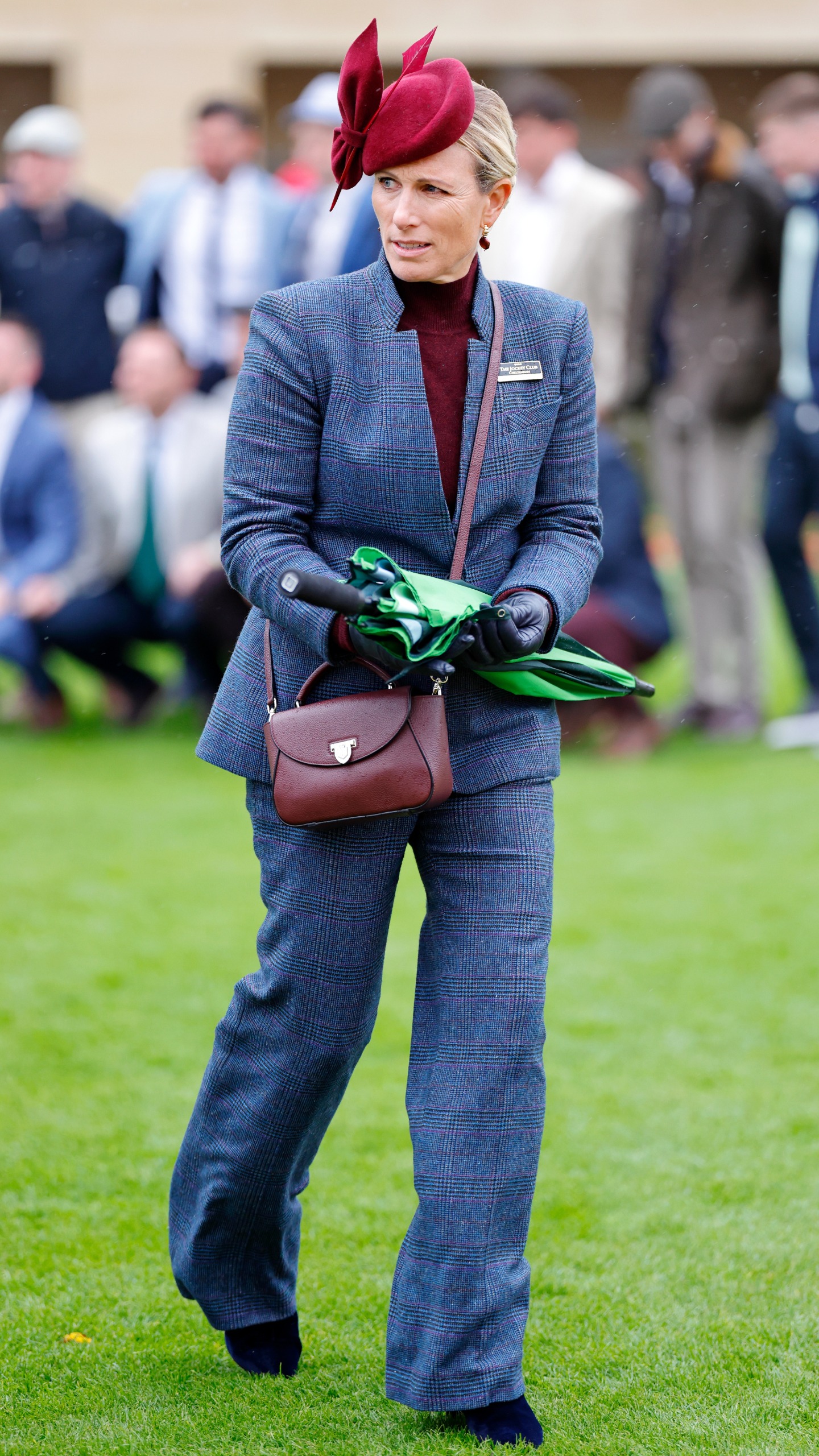 Zara Tindall attends day 2 of The William Hill Showcase horse racing meeting at Cheltenham Racecourse on October 24, 2026