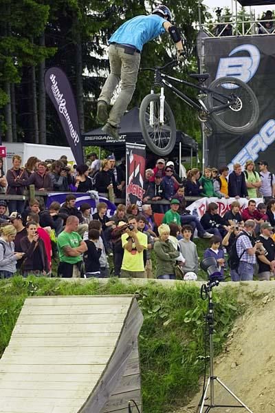 There is a slopestyle competition at the iXS Dirt Masters Festival.