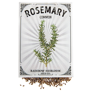 A sachet of rosemary seeds