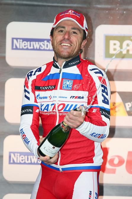 Bubbly time for Luca Paolini (Katusha)