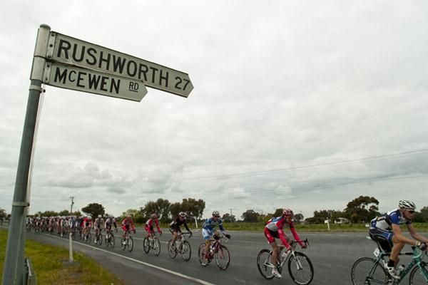 Sign of a sprinter: They even name roads after Aussie Tour de France stars for the Tour of the Murray River with Robbie McEwen getting a mention.
