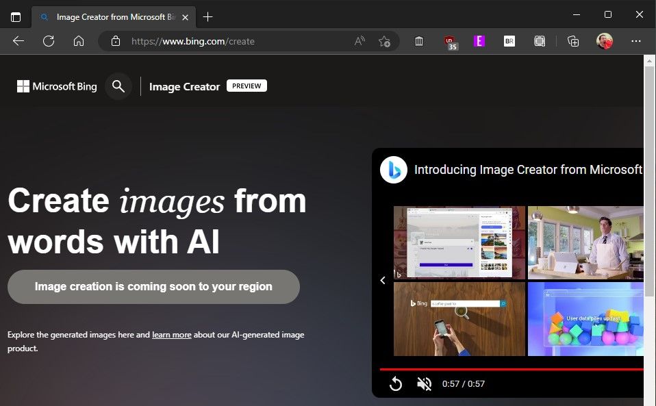 Bing Image Creator