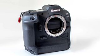 Canon EOS R3 on a white background