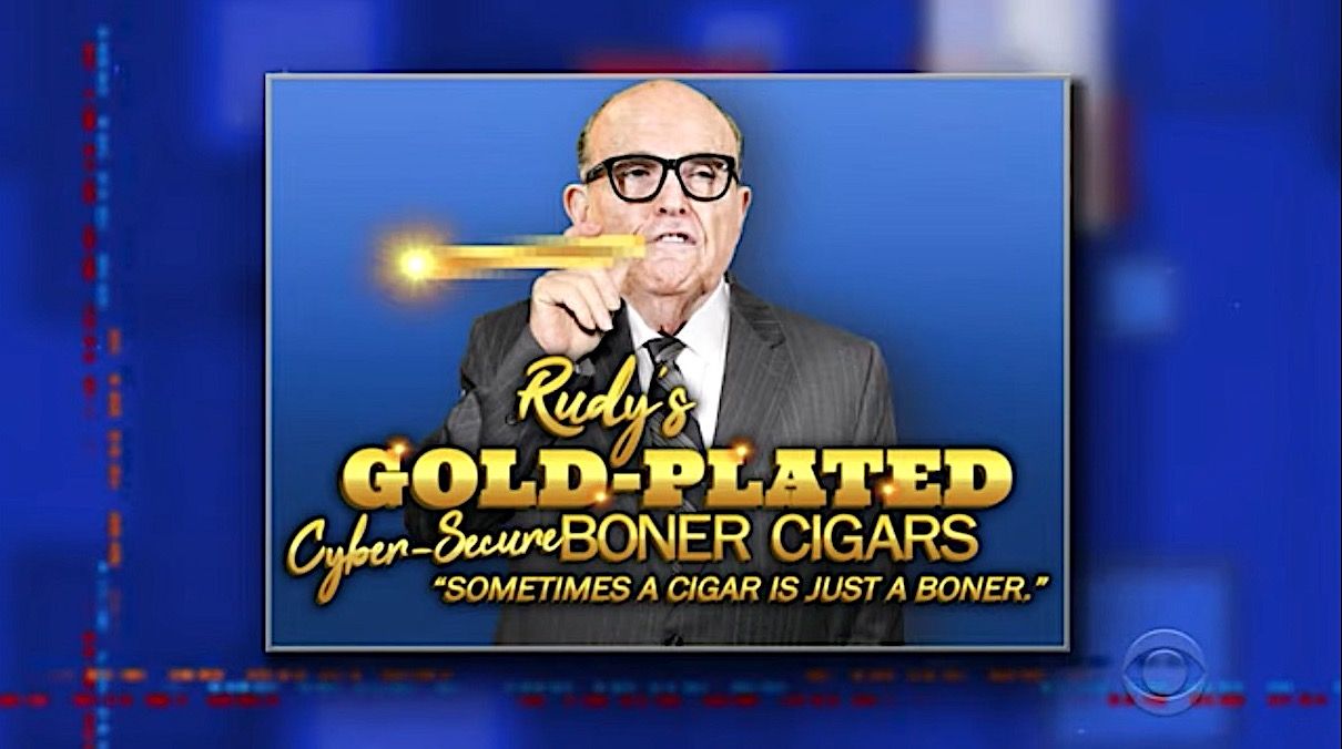 Rudy Giuliani on The Late Show