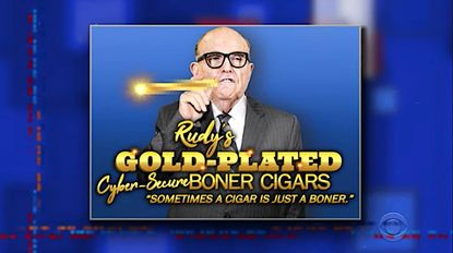 Rudy Giuliani on The Late Show