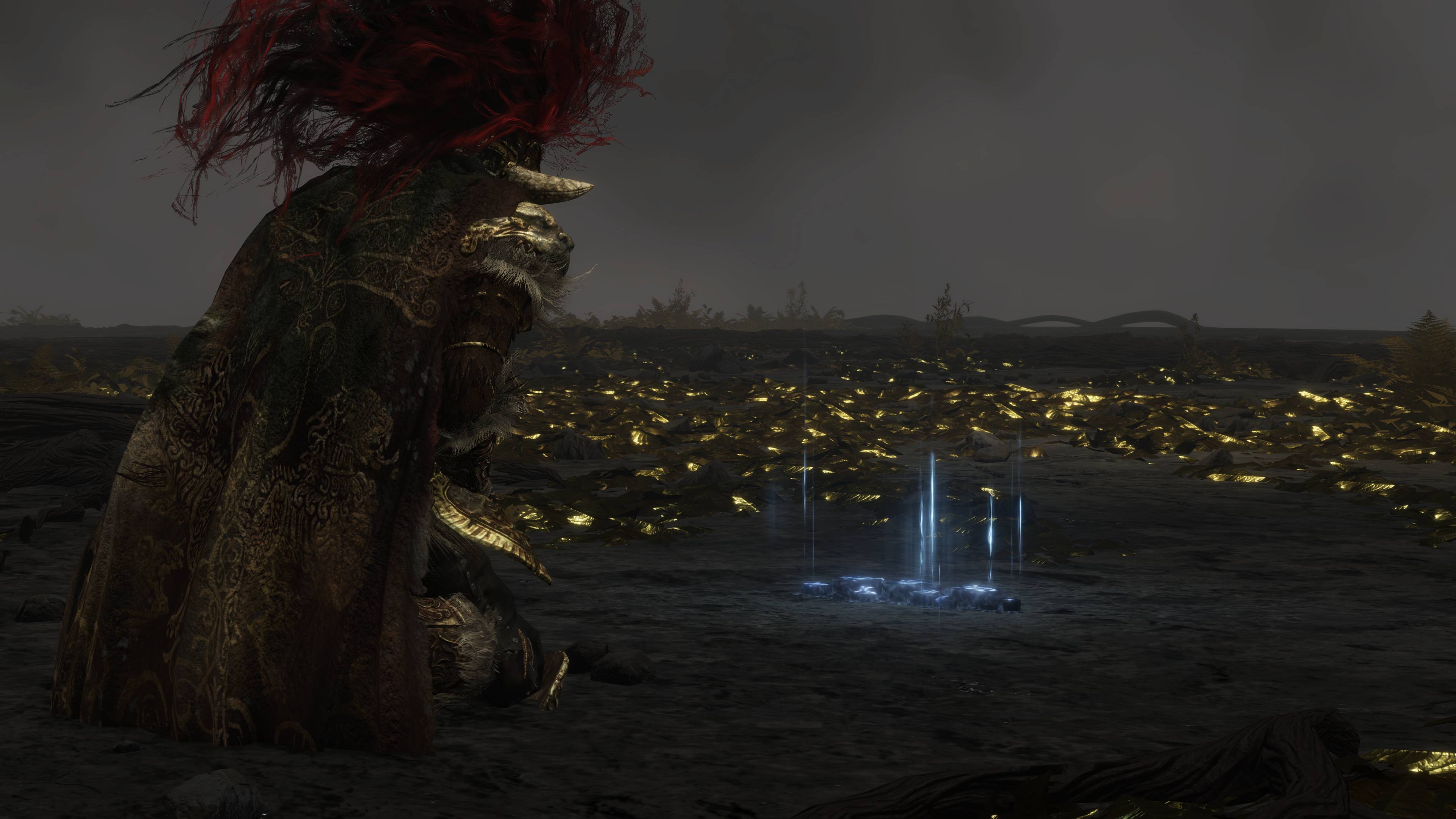 Elden Ring Age of Stars ending tarnished kneeling in front of Ranni summoning sign