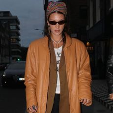 london, england august 17 bella hadid is seen out and about on august 17, 2021 in london, england photo by mmmegagc images