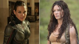 Evangeline Lilly as both Kate Austen in Lost and Hope Van Dyne AKA the Wasp in Ant-Man and the Wasp