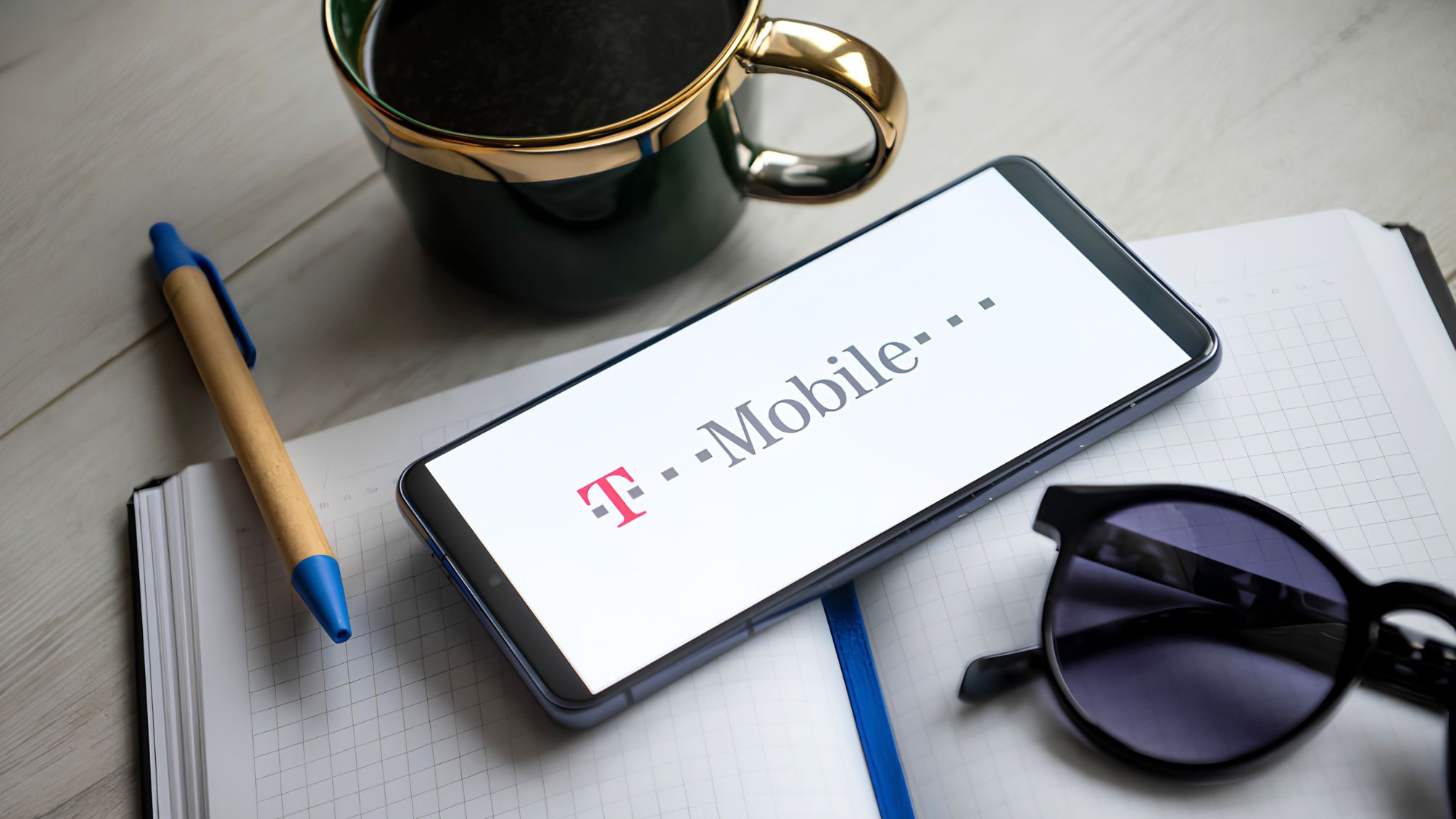  T Mobile logo seen displayed on a smartphone. 