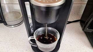 Keurig K-Select making coffee
