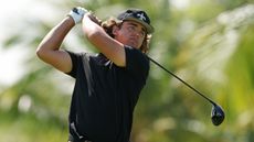 Garrick Higgo takes a shot at the Corales Puntacana Championship