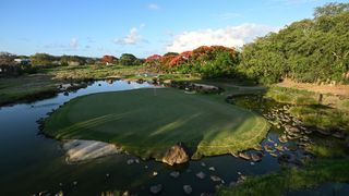 The 15th hole at Mont Choisy Le Golf