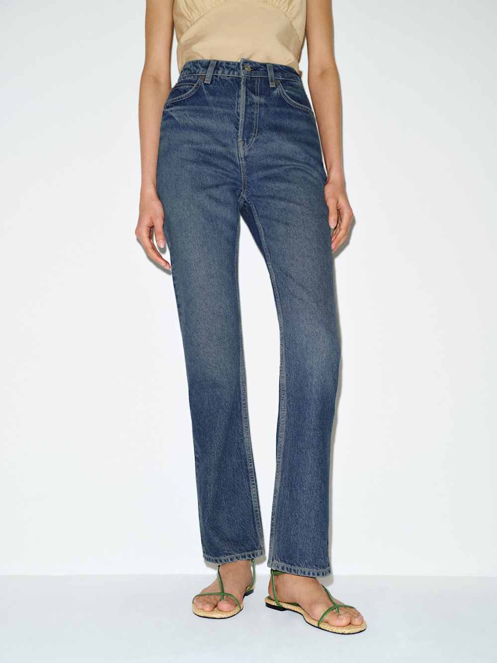 Cynthia High Rise Straight Jeans