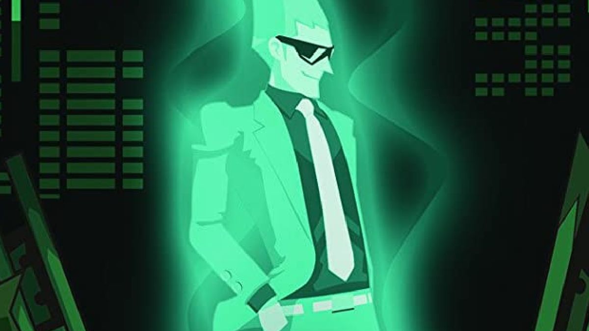 Sissel smirking during one of the best DS games, Ghost Trick: Phantom Detective.