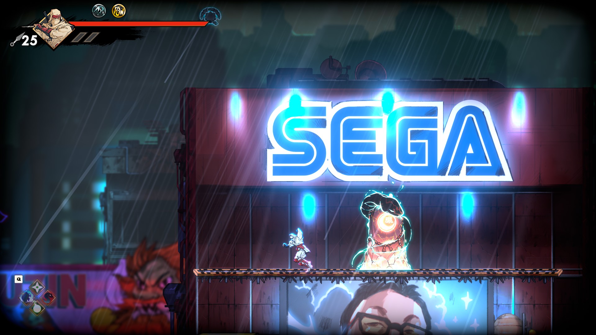 A screenshot from Shinobi: Art of Vengeance