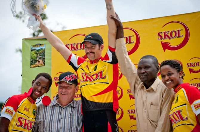 The stage winner, Langlois Bruno (Team Quebecor Garneau)
