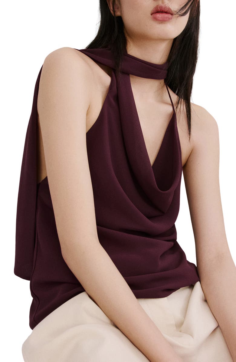 Cowl Neck Sleeveless Top