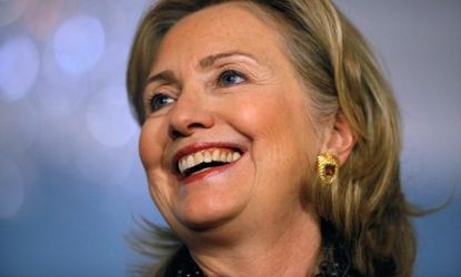 During a tumultuous Democratic election year, Hillary Clinton finds support with a 62 percent favorable rating compared with 57 percent for Obama.