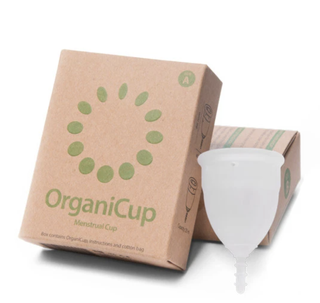 Period cups: A product shot of an Organicup