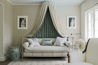 luxury bedroom canopy over the bed