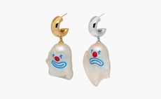 Smiley jewellery earrings, with happy and sad faces