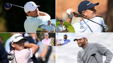 Chris Gotterup, Justin Rose, Jacob Bridgeman and Scottie Scheffler hit fairway woods