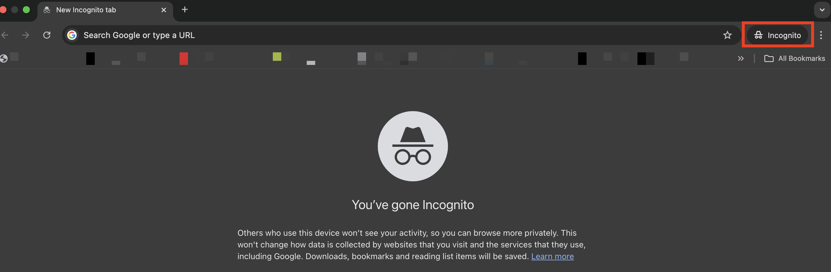 Chrome private browsing