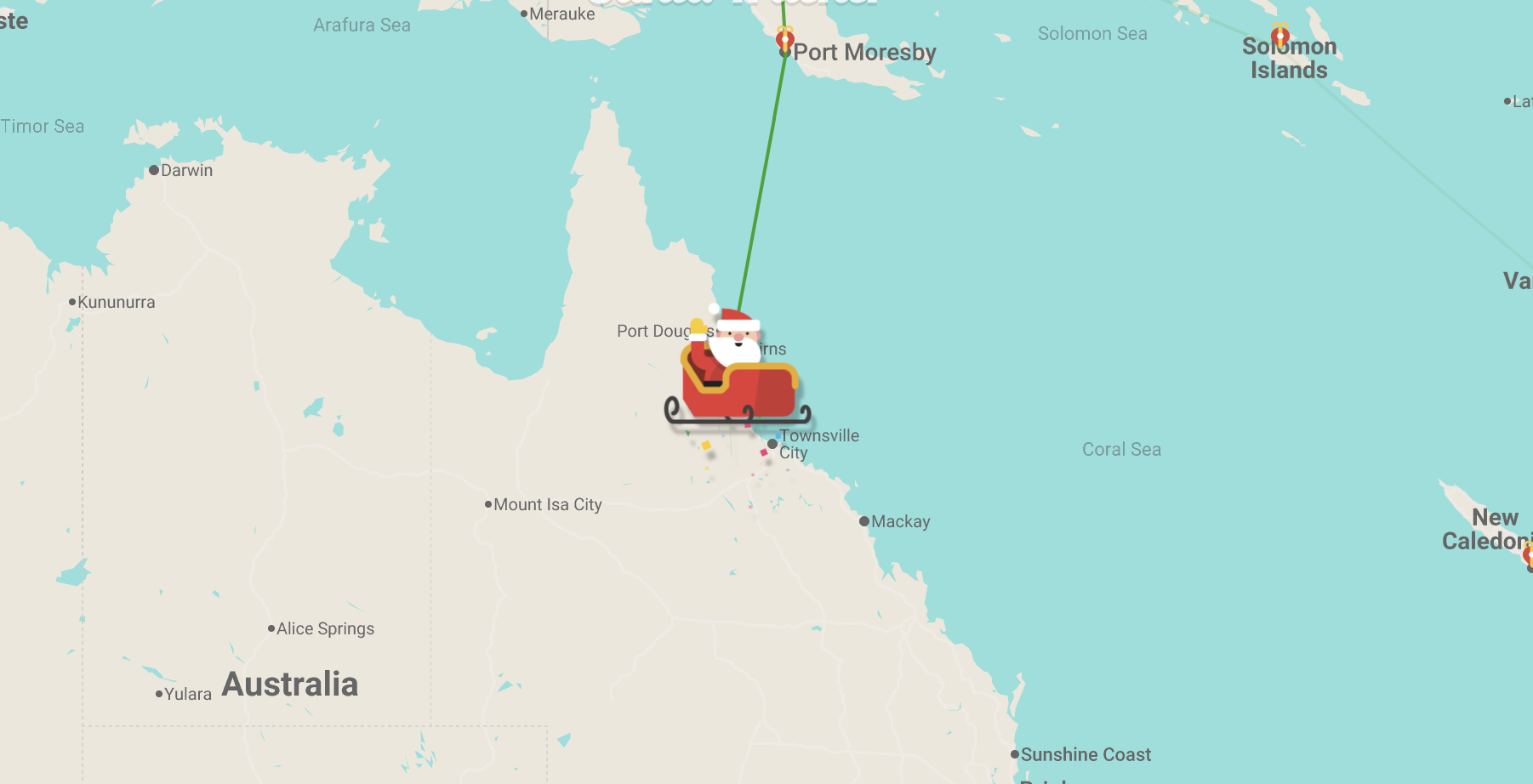 Google Santa tracker