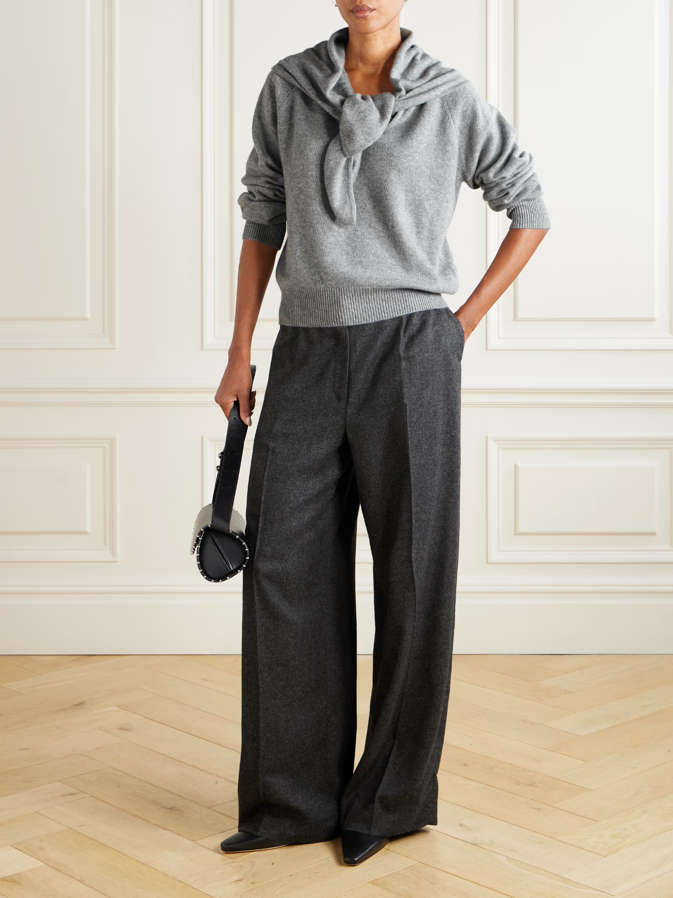 Tove Malia Cape-Effect Cashmere Sweater