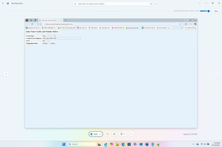 Microsoft Recall captures credit card number from web page