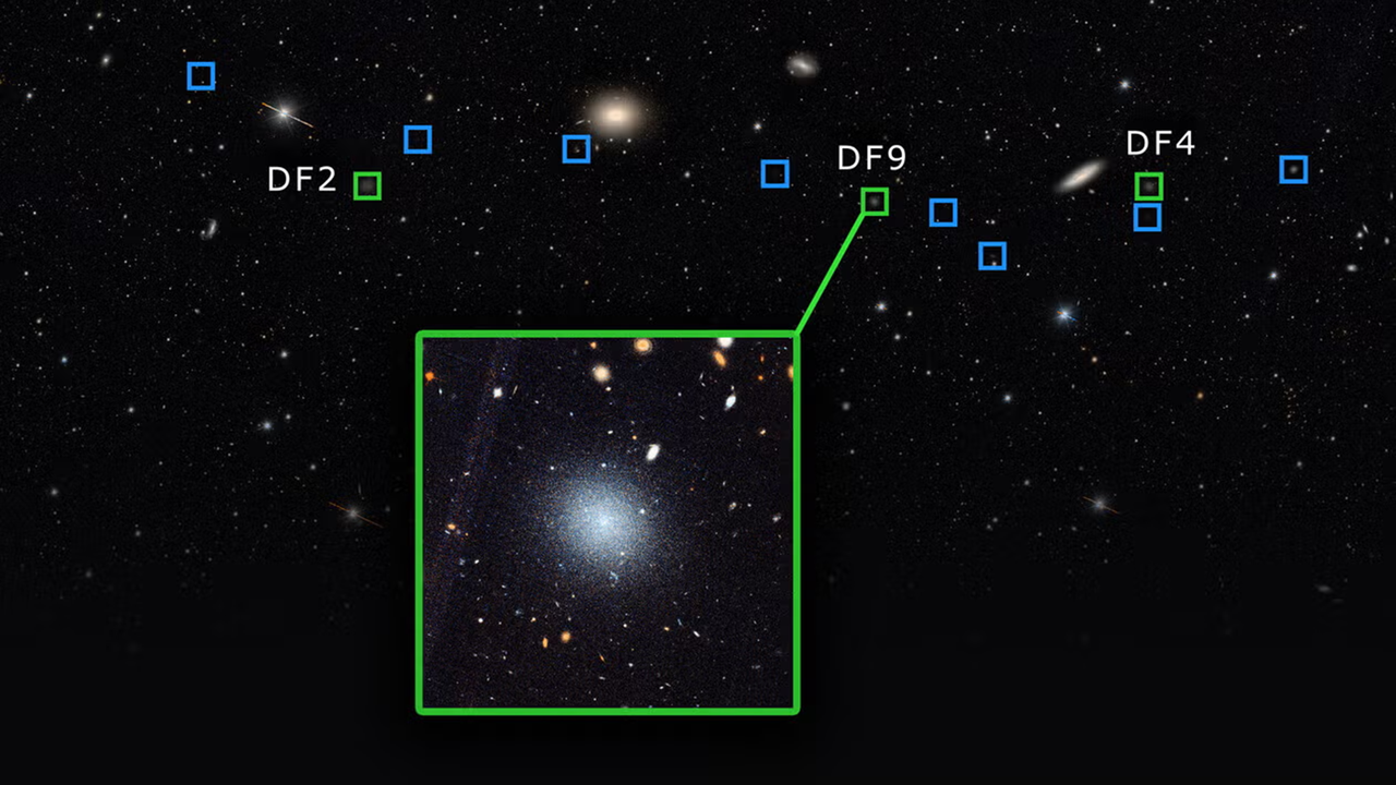 'Not alike any we've ever seen before': Three of the 12 galaxies in this cosmic string are missing a crucial component of the universe
