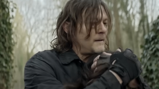 Daryl hugging Laurent in The Walking Dead: Daryl Dixon.