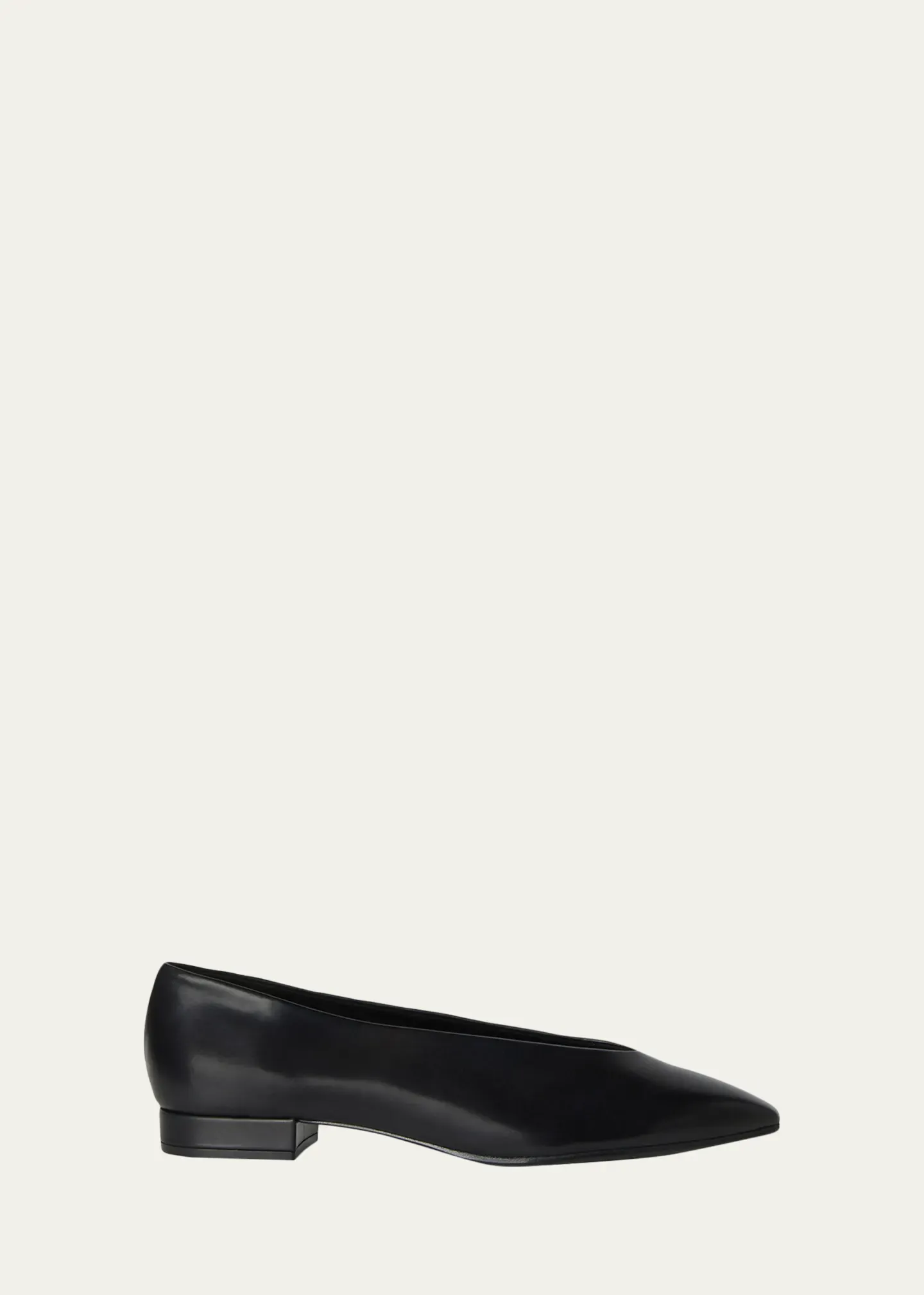 Loro Piana Calf Leather Ballerina Flats.