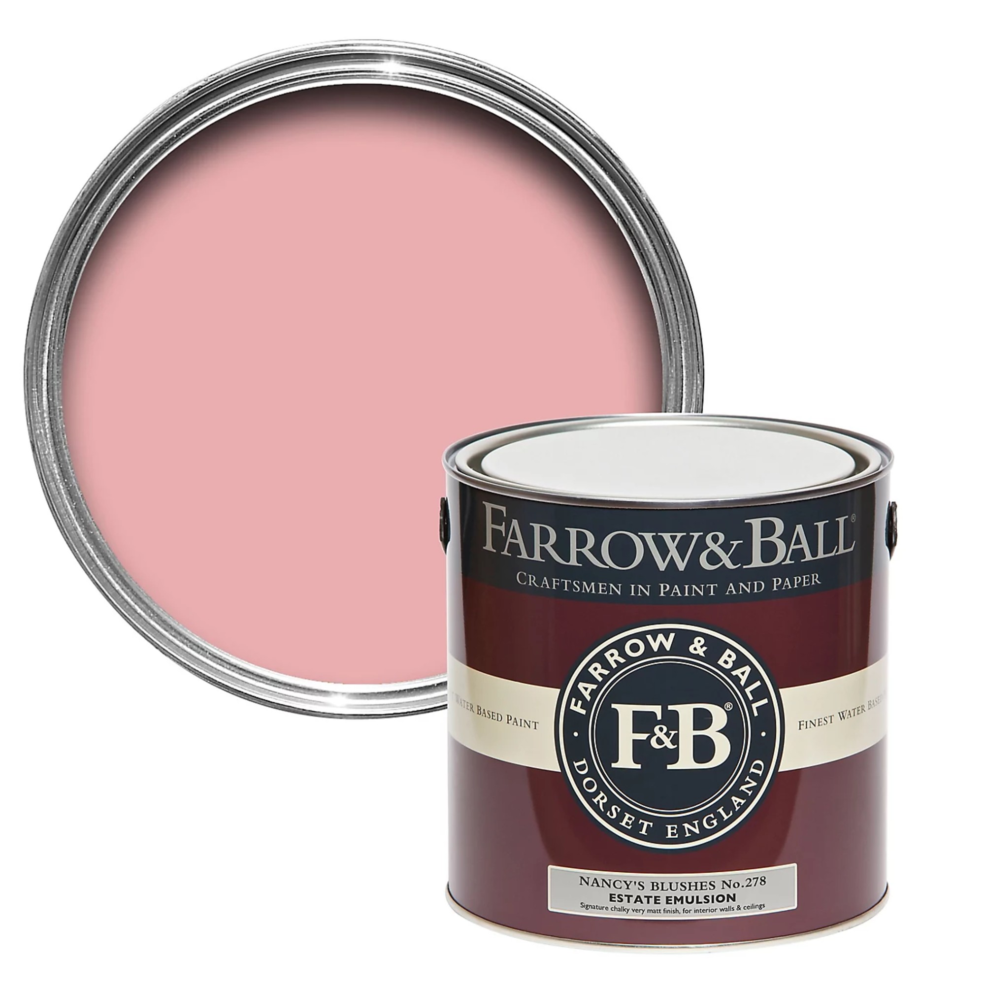 Farrow &amp;amp; Ball Estate Nancy&#039;s blushes No.278 Matt Emulsion paint, 2.5L