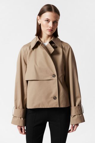 Short Trench Coat Jacket