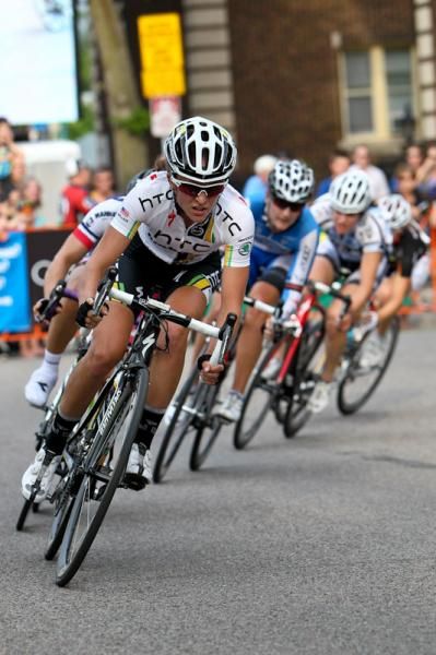 Amanda Miller (HTC-Highroad) still driving the front of the break.