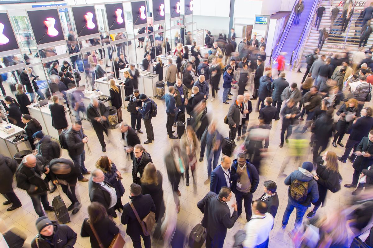 Bustling show floor of last year&#039;s ISE