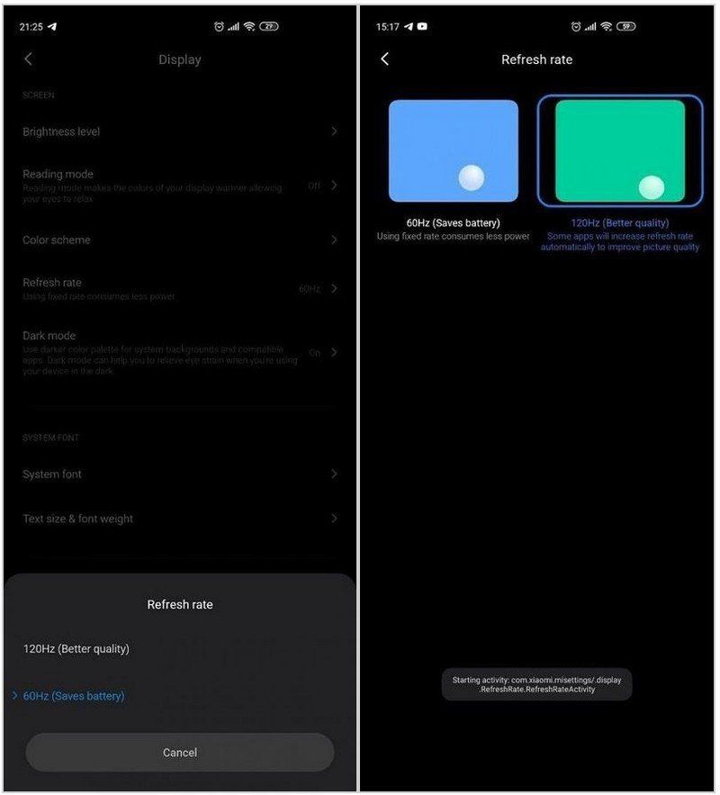 Leaked Miui 12 Settings