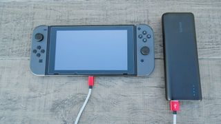 Nintendo Switch Charging With Power Bank Battery